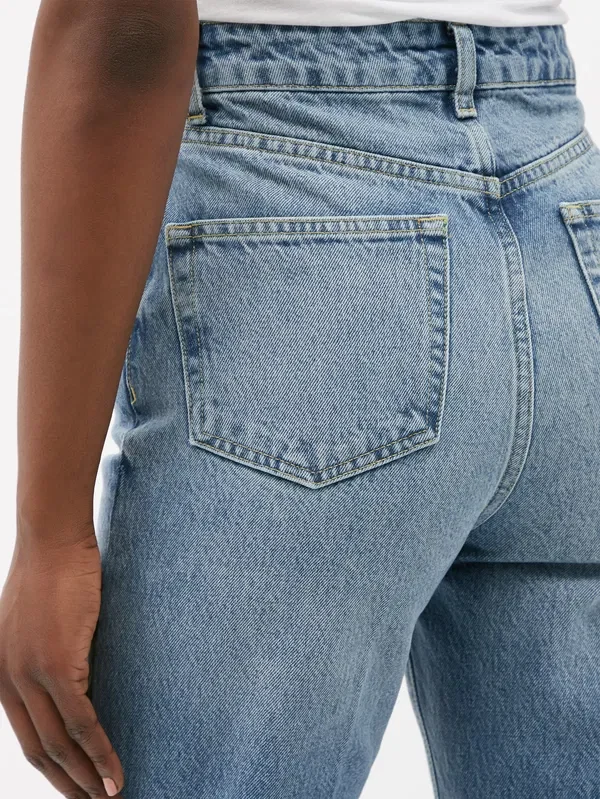 Raey Find Straight Leg Blue Jeans - Imagen 5