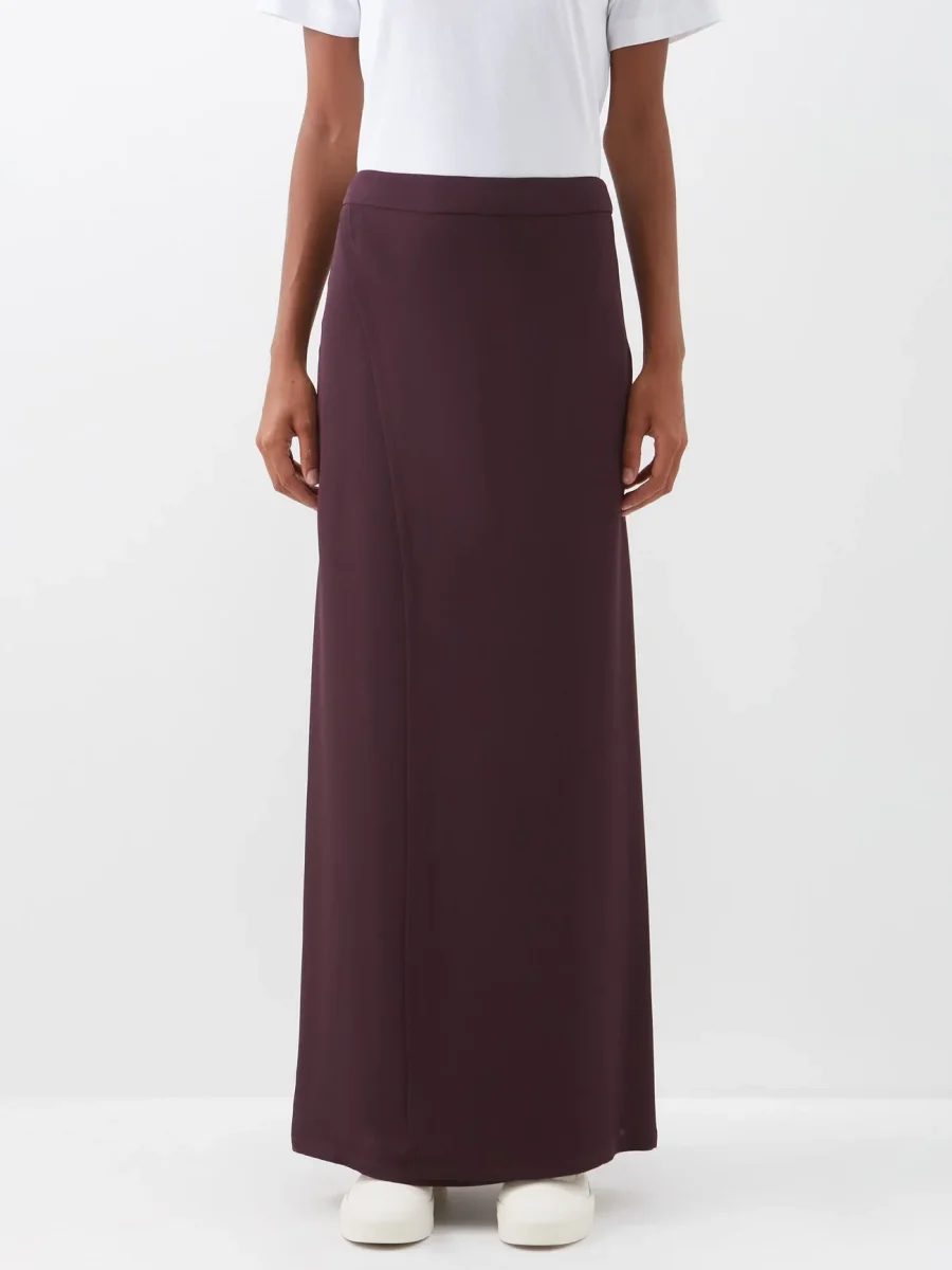 RAEY Wrap Split Silk Maxi Skirt - Imagen 5