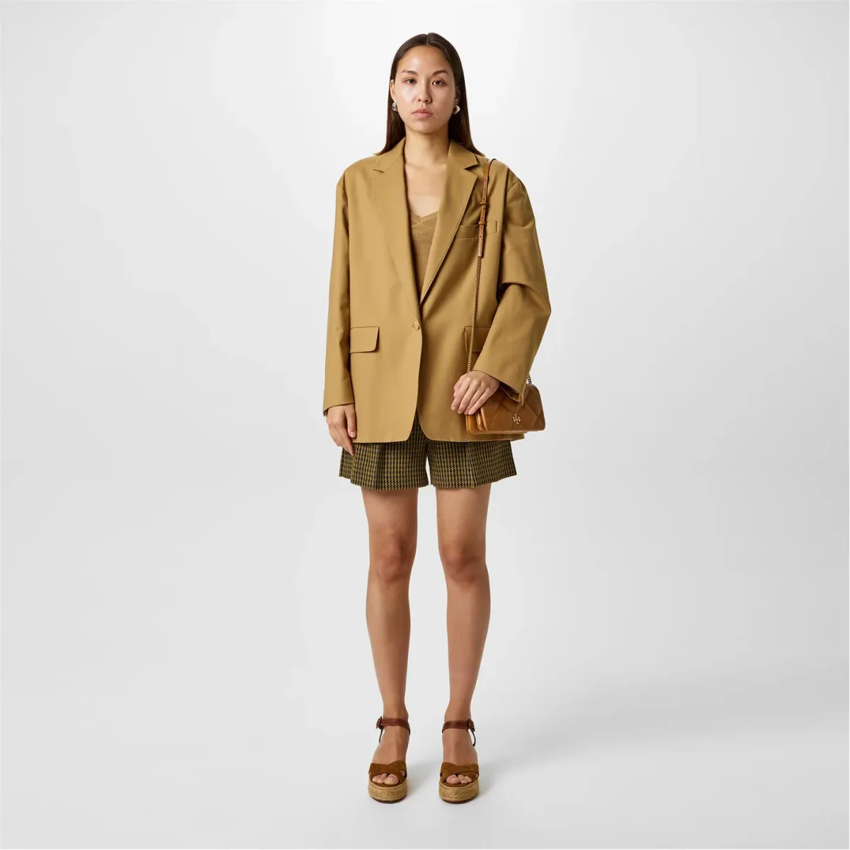 Max Mara Light Brown Monica Oversized Blazer Jacket - Imagen 8