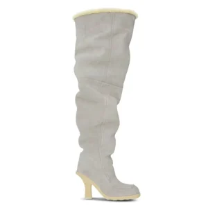 Burberry Highland Shearling Lined Suede Knee High Boots