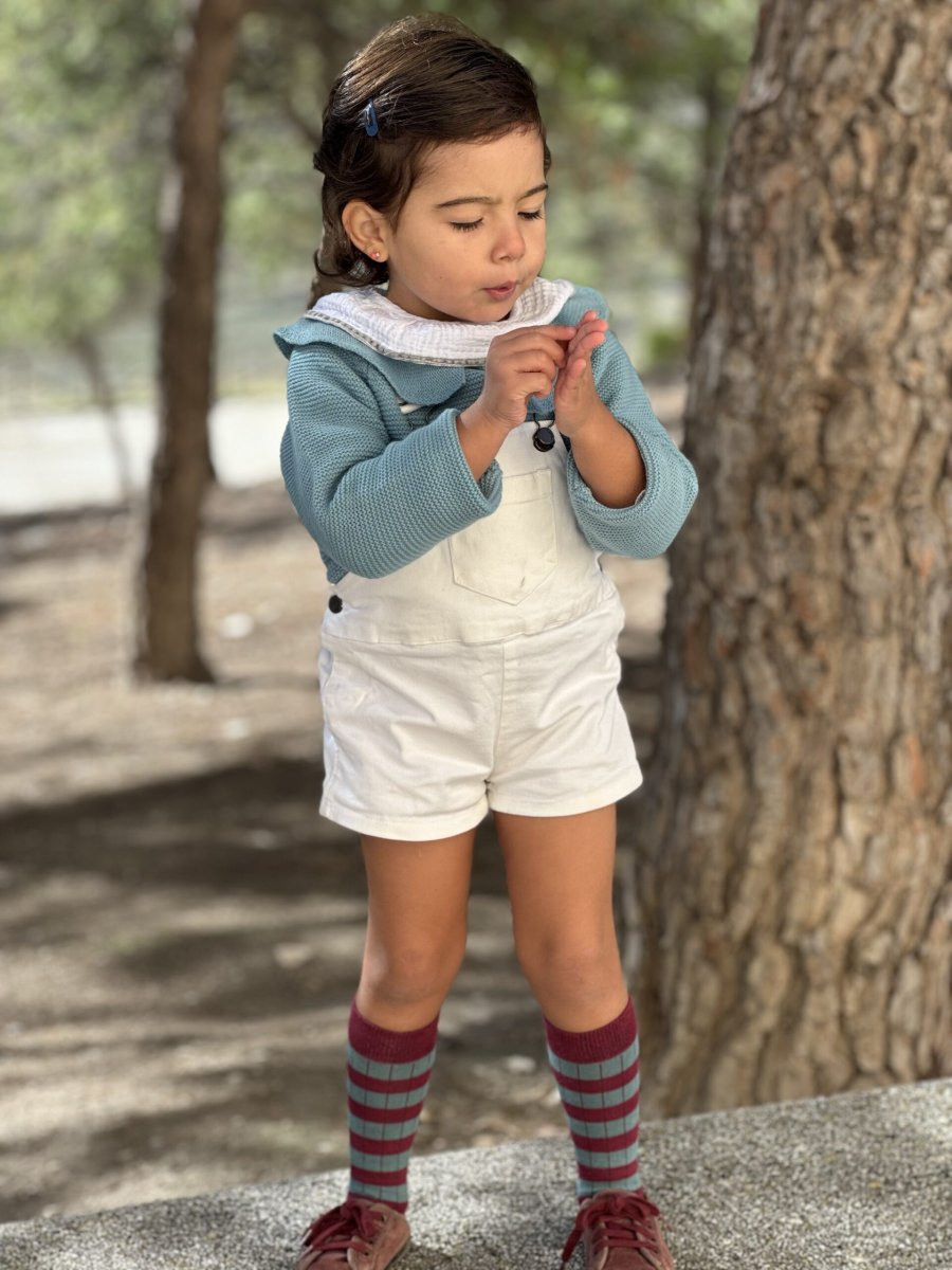 PETO PANTALON JEANS Blanco - Imagen 3