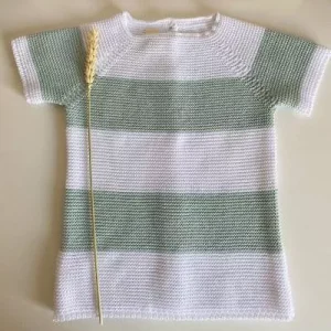 Jersey rayas algodón manga corta