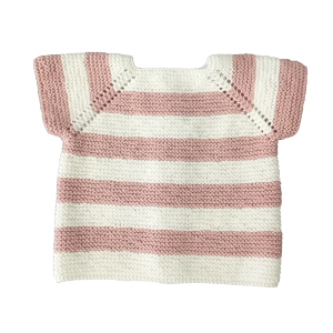 Jersey Rayas handmade manga corta