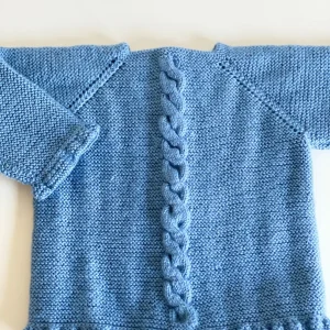 Jersey handmade trenza vertical