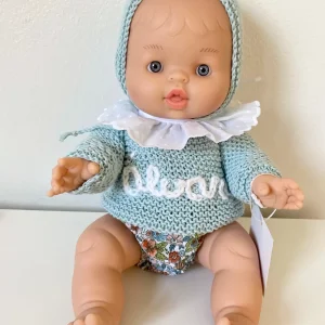 Muñeca look aguamarina