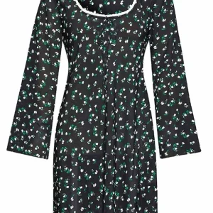 Rixo London Celeste Silk Ditsy Floral Print Summer Mini Dress