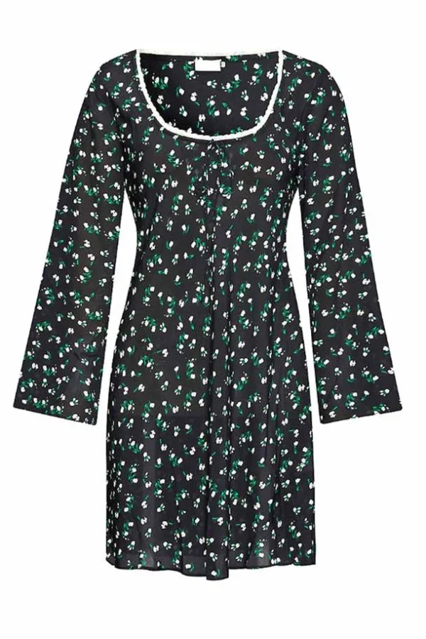 Rixo London Celeste Silk Ditsy Floral Print Summer Mini Dress