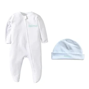 Caja Pack recién gorrito y pijama personalizable