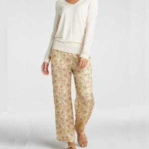 pantalón de flores de viscosa