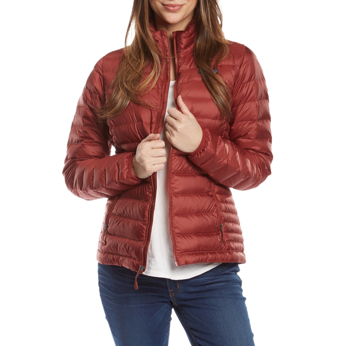 Parka Pluma Down Sweater Jacket Mujer Rojo - Imagen 3