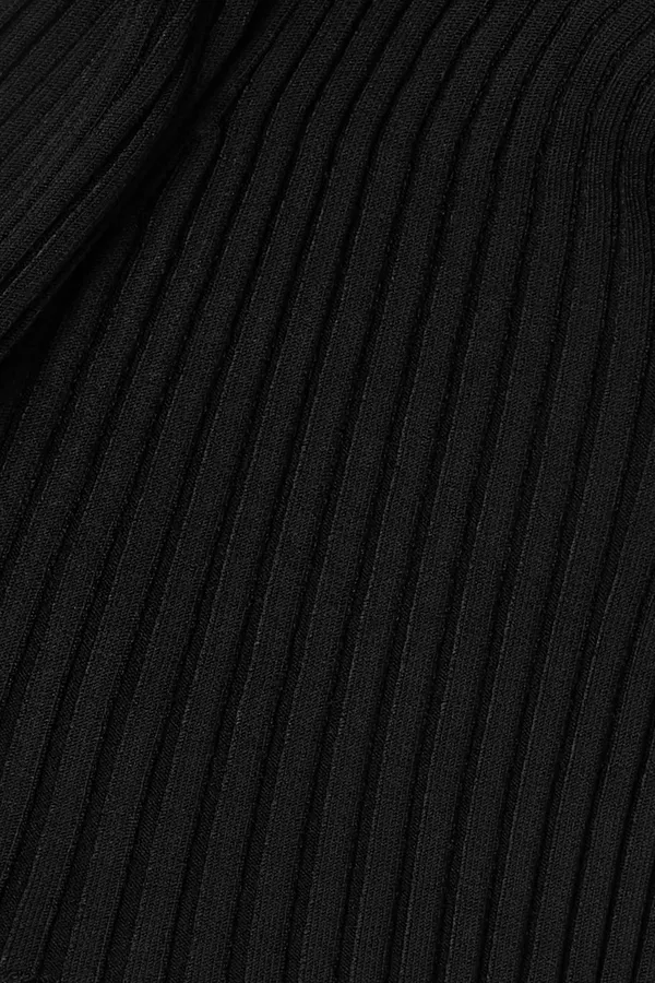 Jacquemus La Maille Pralu Black Logo Pendant Link Cropped Cardigan - Imagen 7