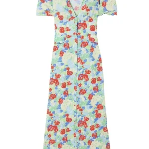 Rixo London Jackson Floral Crepe Mini Dress