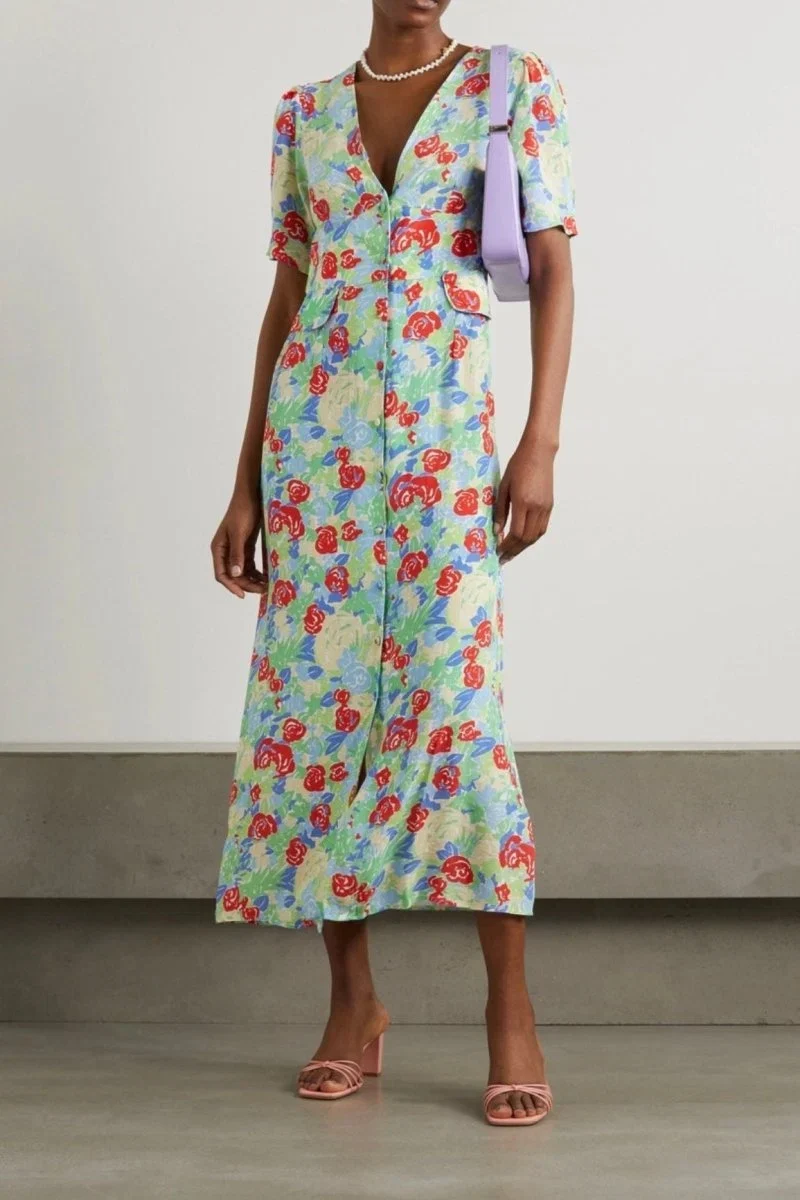 Rixo London Jackson Floral Crepe Mini Dress - Imagen 3