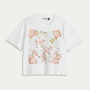 Rixo London Ibiza Print Vintage Formentera T-Shirt