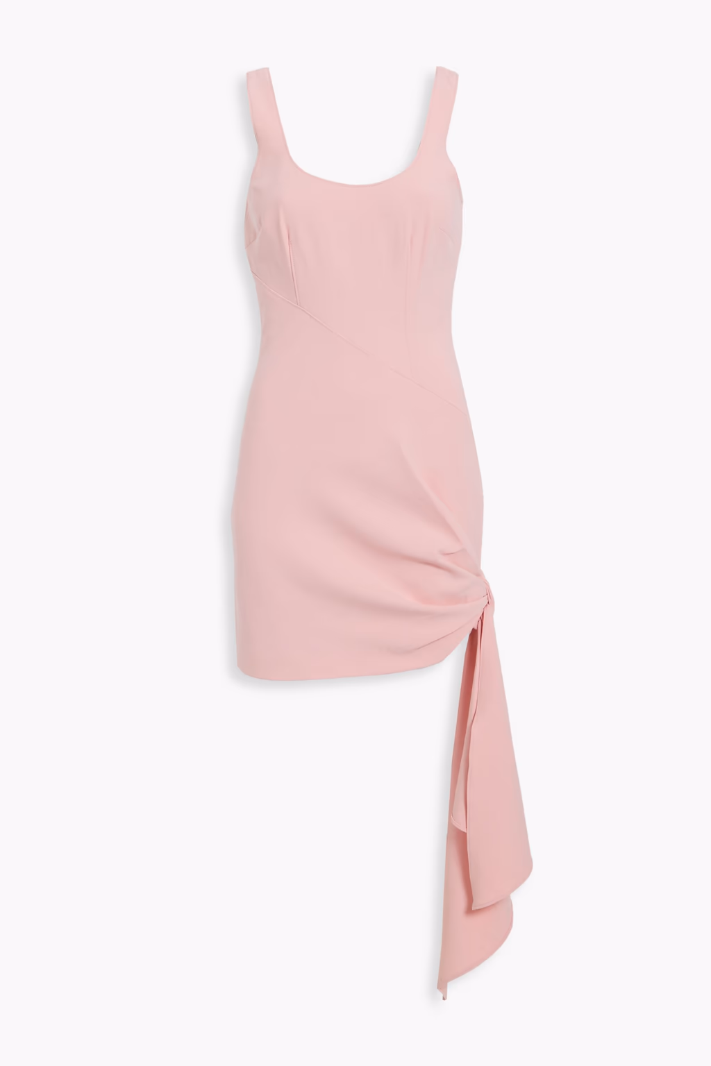 Cinq A Sept Pink Sharon Knotted Crepe Mini Dress - Imagen 4