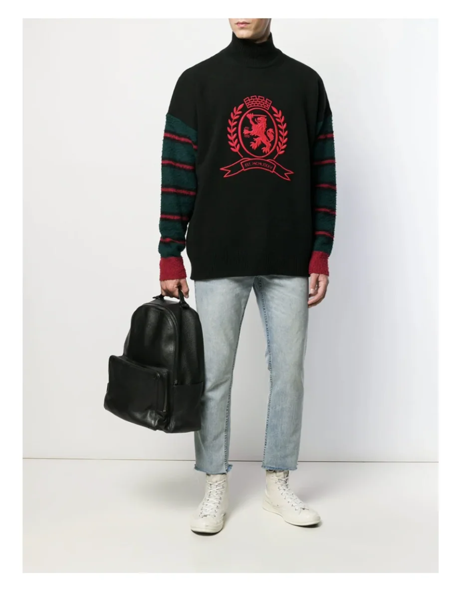 TOMMY HILFIGER Collection Turtle Neck Crest Wool Cashmere Jumper - Imagen 2