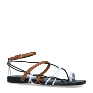 JW ANDERSON Leather Open Laced Flat Sandals