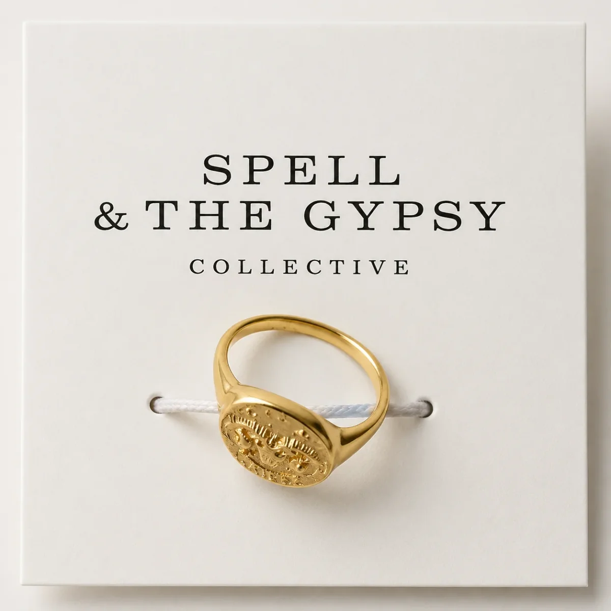 Spell & The Gypsy Aries Star Sign Star Gazer Zodiac Ring - Size 9 - Imagen 3