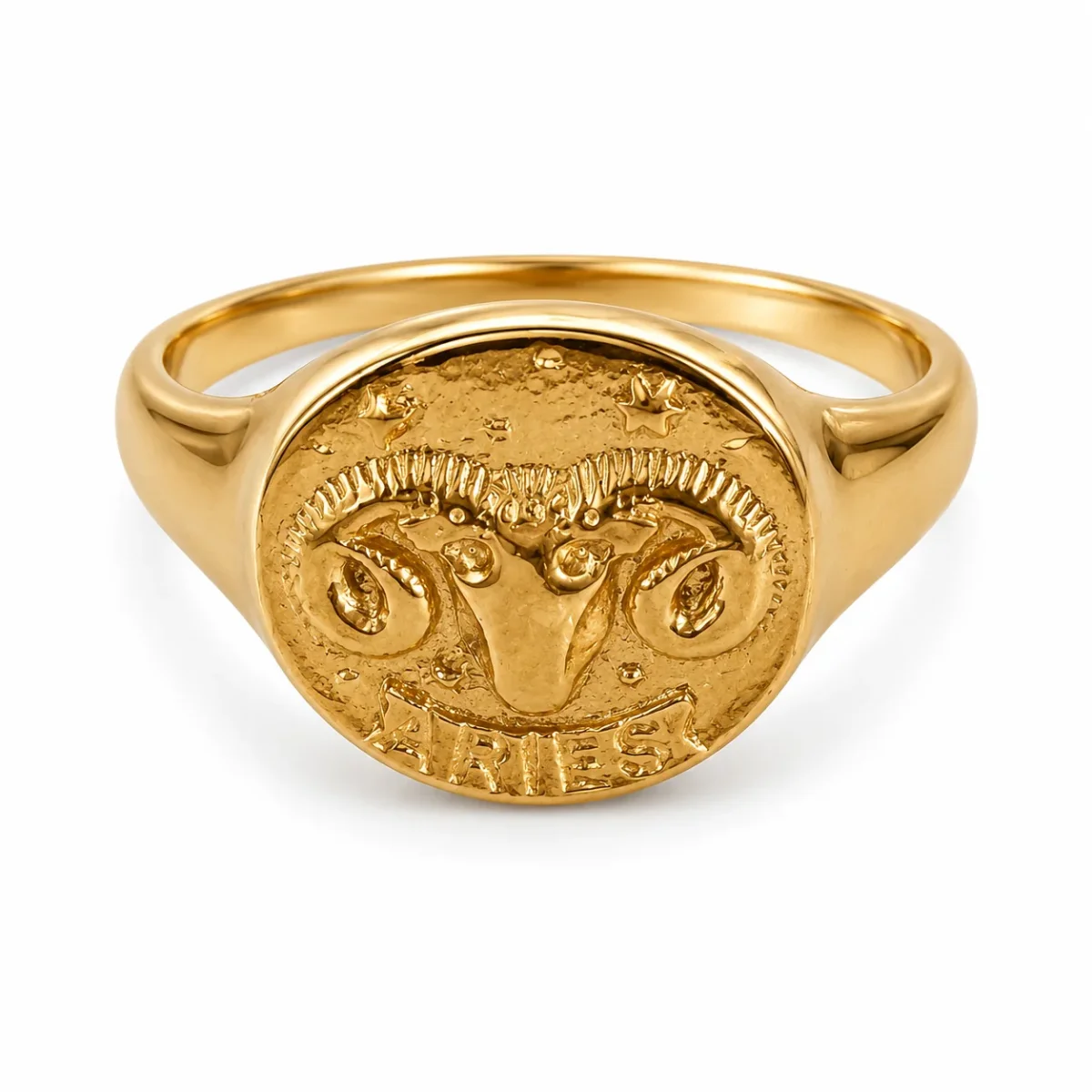 Spell & The Gypsy Aries Star Sign Star Gazer Zodiac Ring - Size 9 - Imagen 2