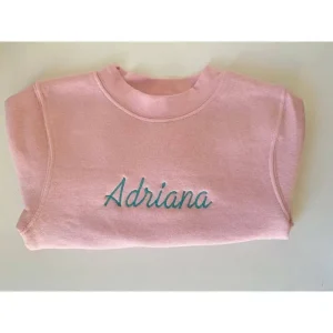 Sudadera bordada Pink
