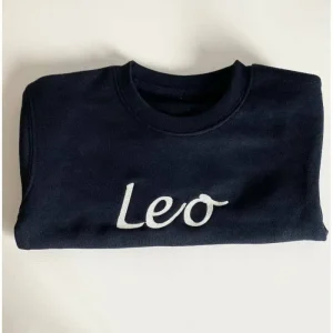 Sudadera bordada navy