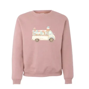 Sudadera camión helados rosa