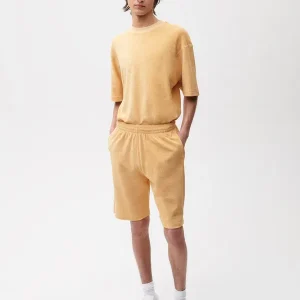 Pangaia Terry Cloth Toweling Beige Long Shorts