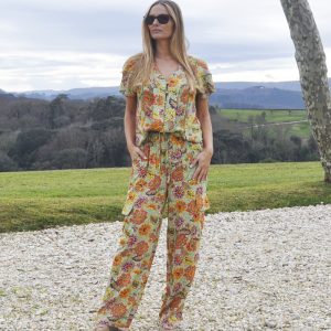 Blusa flores de colores