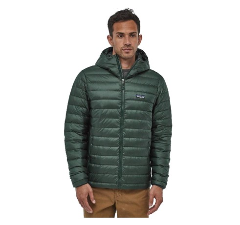 Parka Pluma Down Sweater Hoody Hombre Verde - Imagen 4