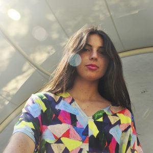 Vestido estampado geométrico
