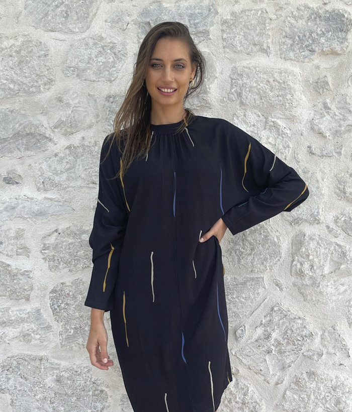 Vestido corto negro - Imagen 2
