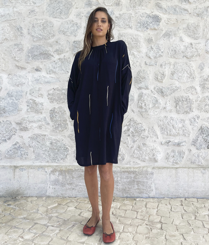 Vestido corto negro - Imagen 3