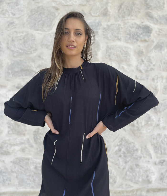Vestido corto negro - Imagen 4