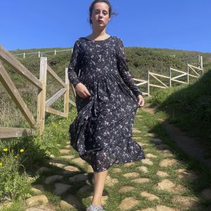 Vestido tul flores
