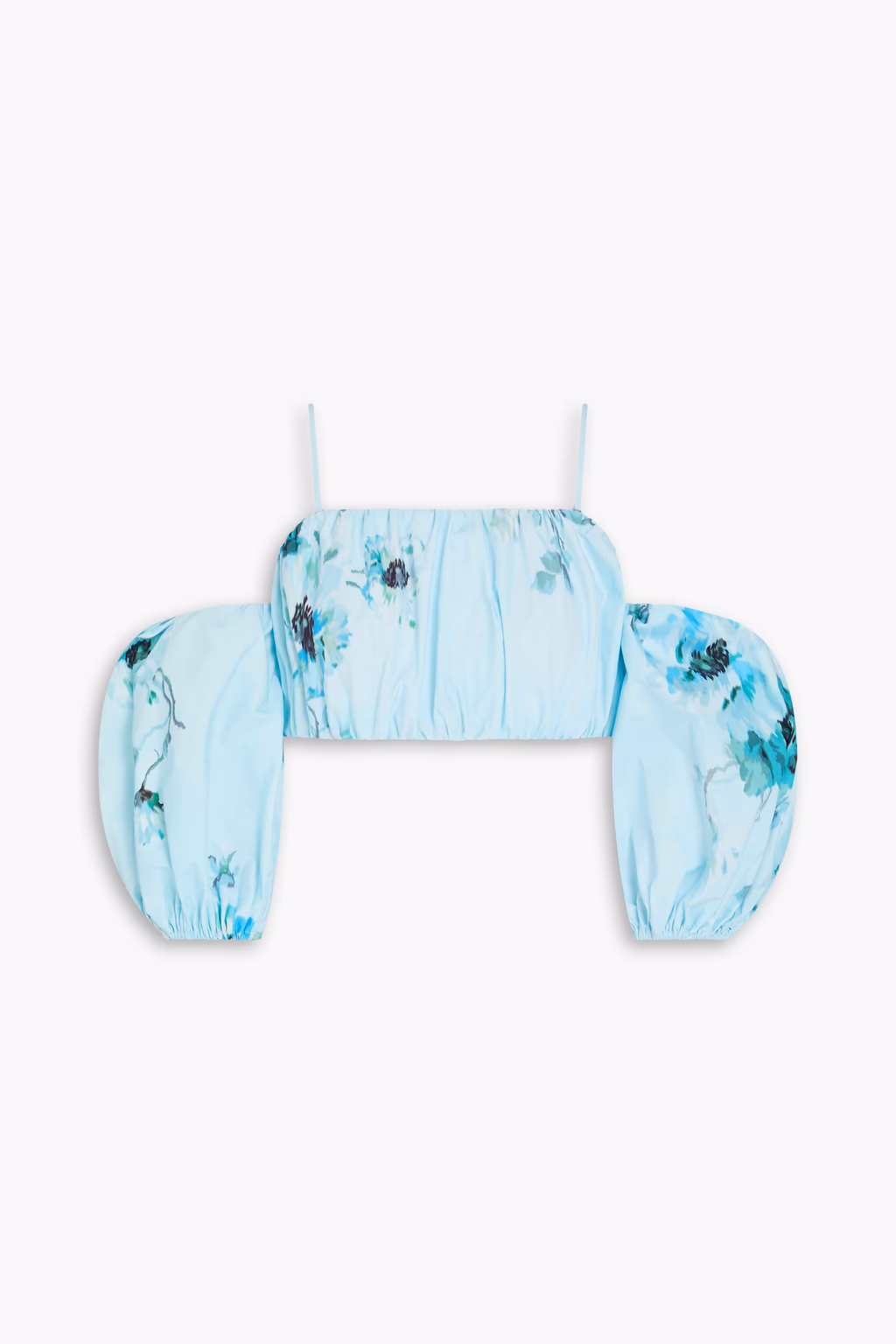 Zimmermann Off Shoulder Floral Lightburst Crop Top - Imagen 4