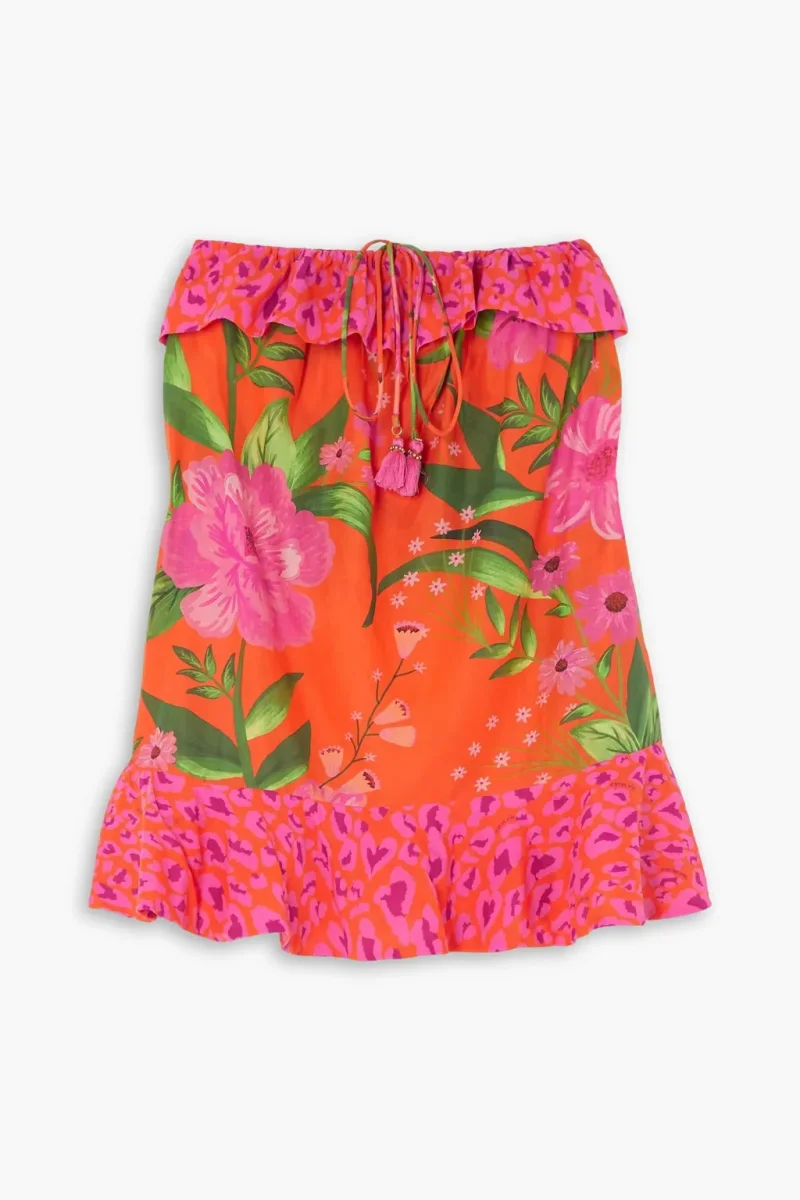 Farm Rio Romantic Garden Mini-Length Cover-up - Imagen 4