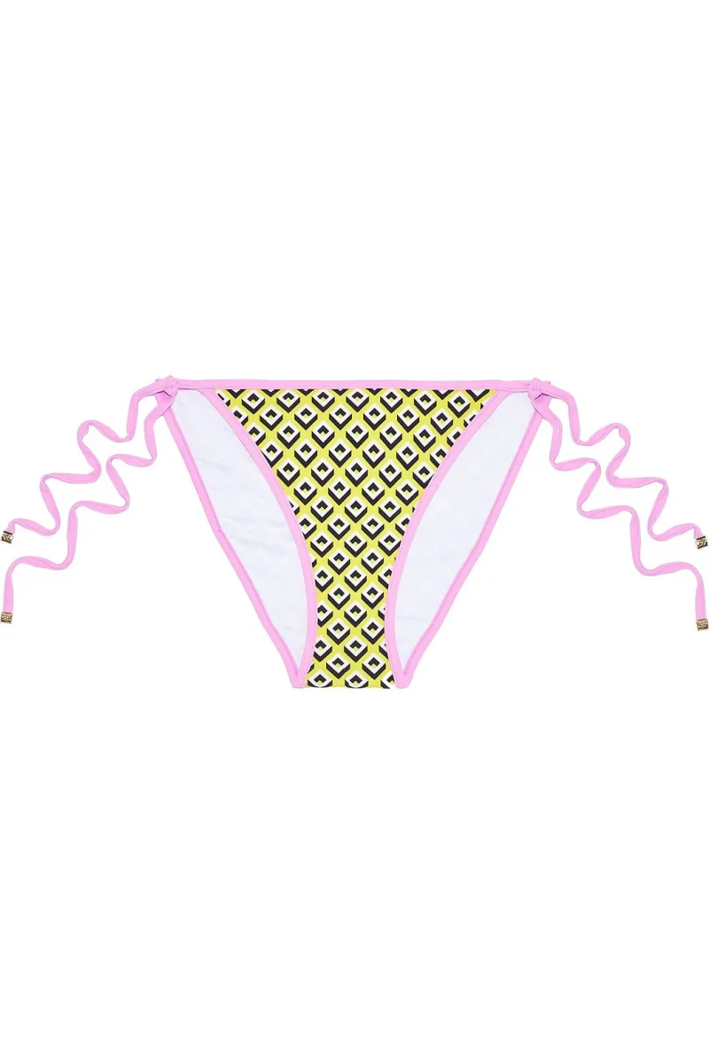 Diane Von Furstenberg DVF Yellow Kate Diamond Square Triangle Bikini - Imagen 5