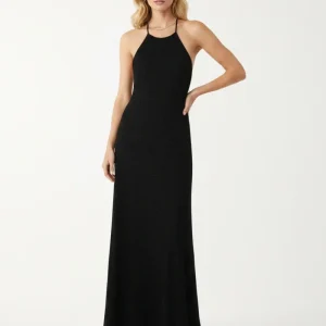 Christopher Esber Metallic Black Knitted Maxi Dress